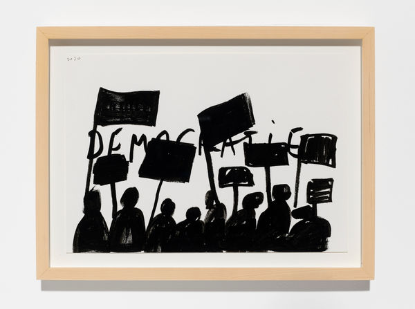 Dan Perjovschi, Democratie, 2020