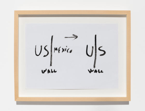 Dan Perjovschi, Politics (US Wall), 2020