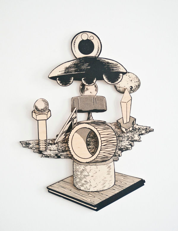 Teppei Kaneuji, Games, Dance, and the Constructions (unfinished plywood) #1, 2015