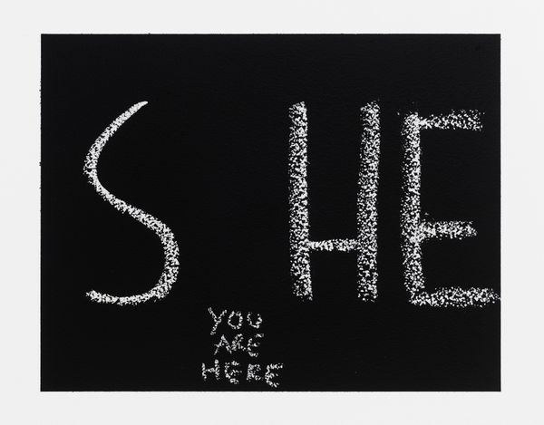 Dan Perjovschi, She, 2024