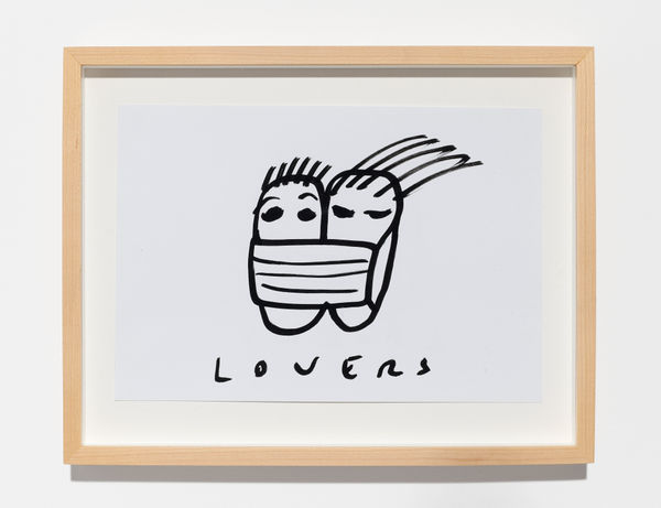 Dan Perjovschi, Virus Diary (Lovers), 2020