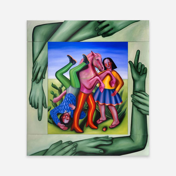 Ivana de Vivanco Holding Function, 2023 Acrylic and oil on canvas 812.8 x 736.6 cm