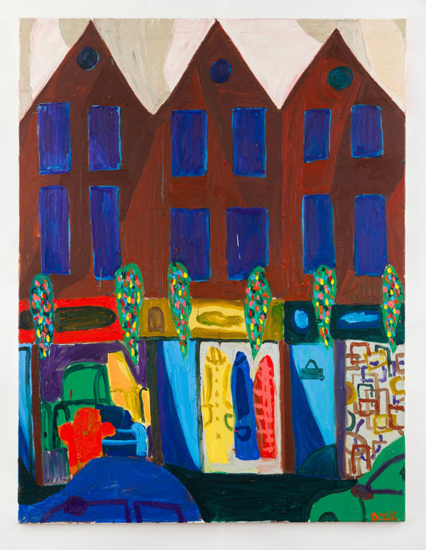 Danny Romeril Sofas Coat Frames, 2022 Oil on canvas 150 x 115 cm