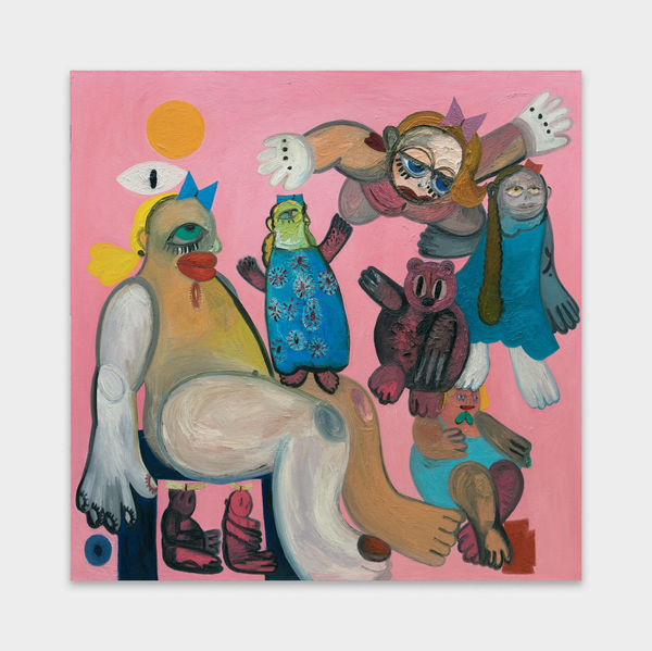 Trude Viken Pink Scene, 2024 Oil on canvas 180 x 180 cm