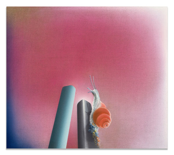 Bernhard Martin OT, 2020 Oil on primed raw canvas 70 x 80 cm