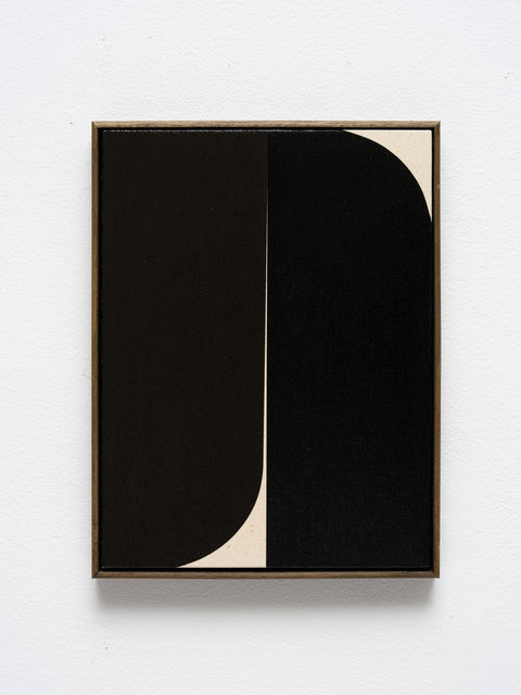 Johnny Abrahams Untitled (Black VI), 2019 Acrylic on canvas 31 x 23 cm