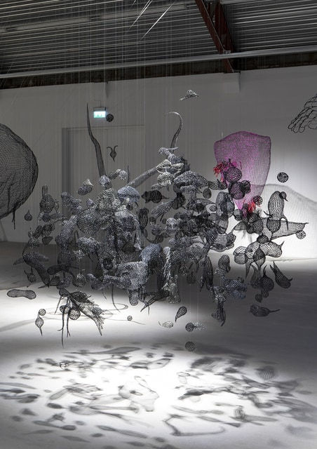 Wonkyoung Lee Black Seed, 2015-2020 Aluminium wire