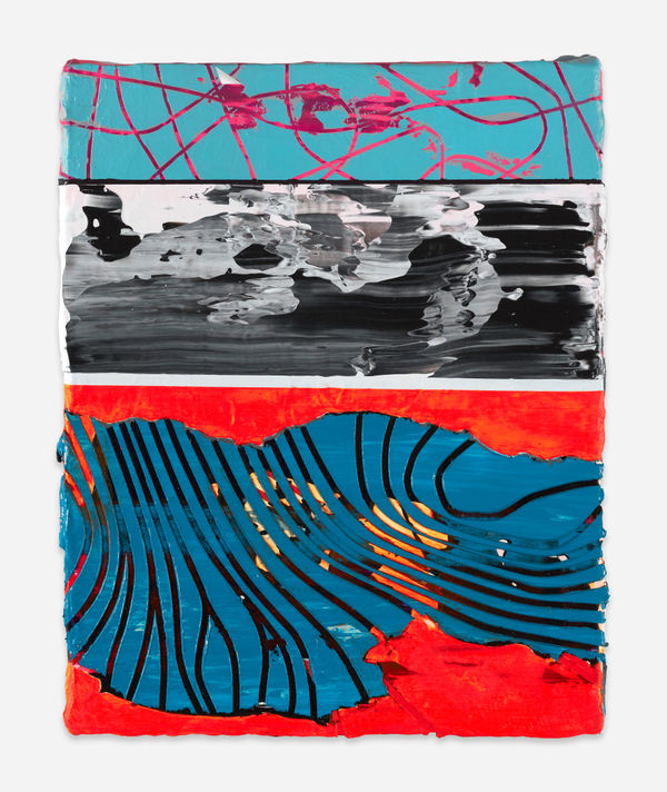 Tobias Lehner Fragmented Landscape, 2024 Acrylic on canvas 30 x 24 cm