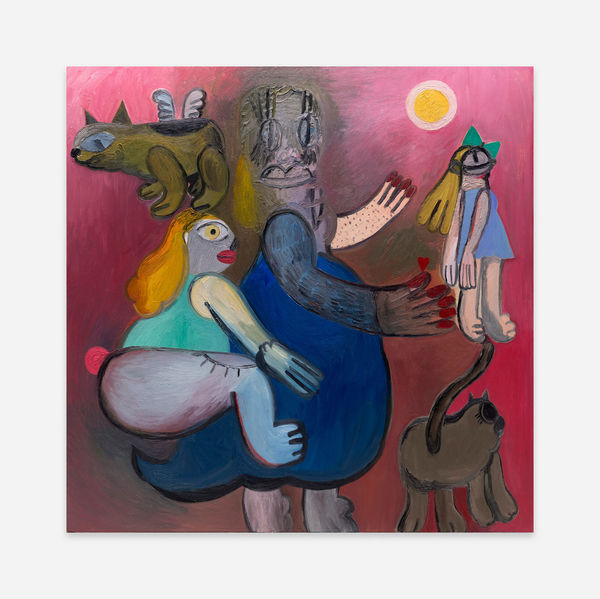 Trude Viken Pink Scene II, 2024 Oil on canvas 170 x 170 cm