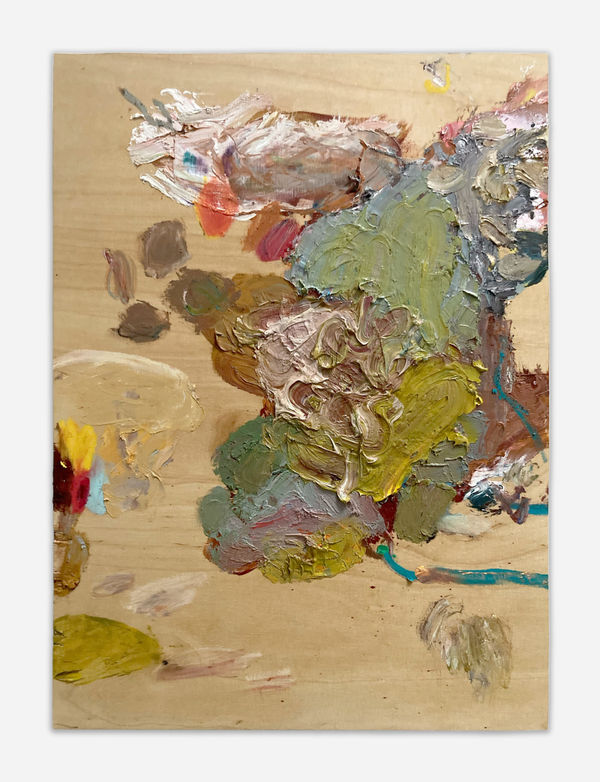 Roy Aurinko Flood IV, 2023 Oil and pastel on plywood 43 x 31 cm