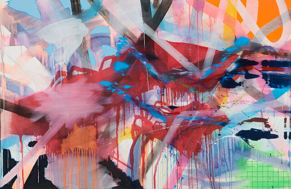 Tobias Lehner Impedans, 2022 Acrylic on canvas 170 x 260 cm