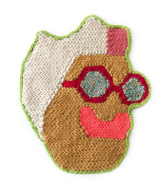 Wells Chandler Katherine Bradford, 2019 Hand crocheted assorted fibers 43 x 36 cm