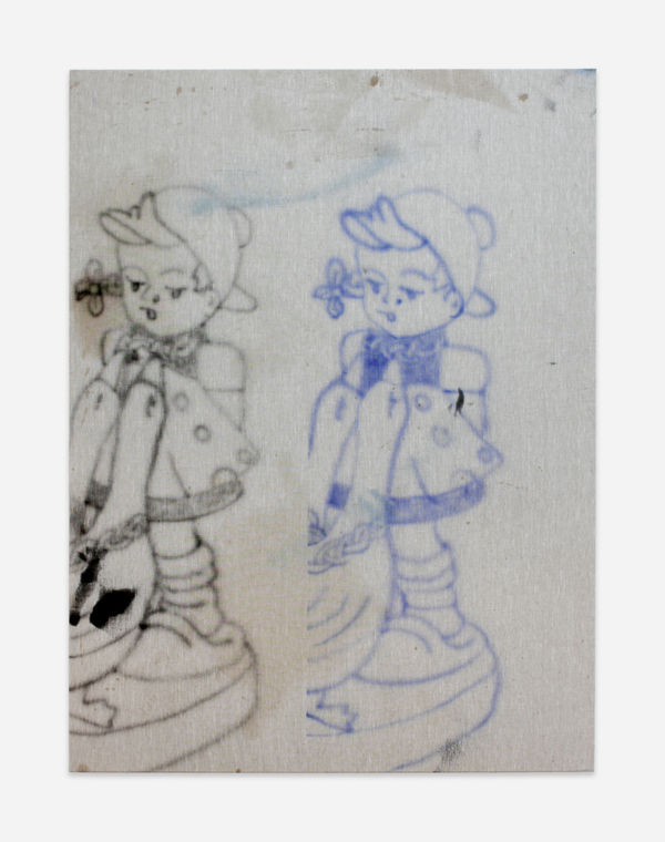 Mike Okay Gänselieschen 1, 2023 Ink on canvas 160 x 120 cm