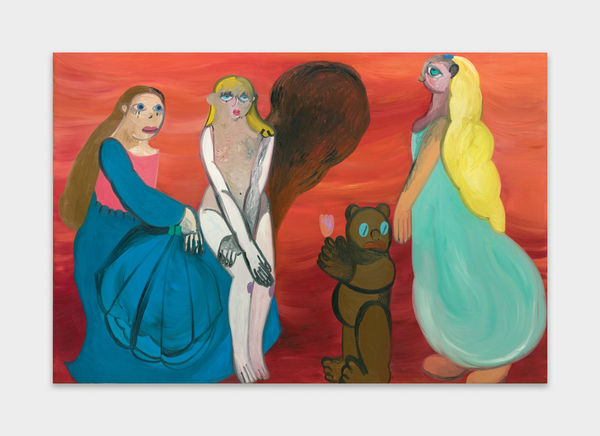 Trude Viken Veiled in Red, 2025 Oil on canvas 200 x 300 cm