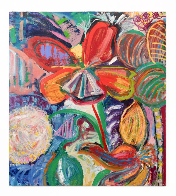 Rose Electra Harris Red Flower, 2023 Oil on canvas 200 x 180 cm