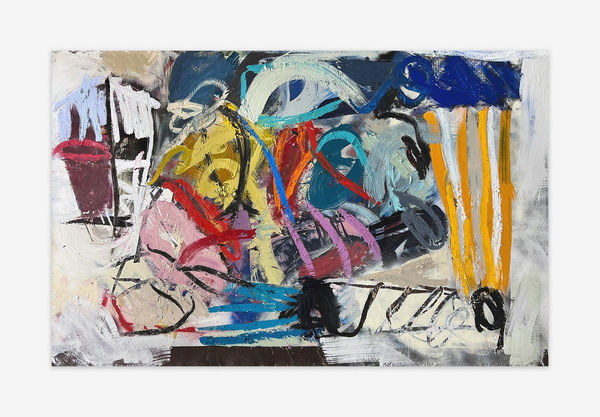 Xavier Baxter Lay down, 2025 Mixed media on canvas 102 x 178 cm