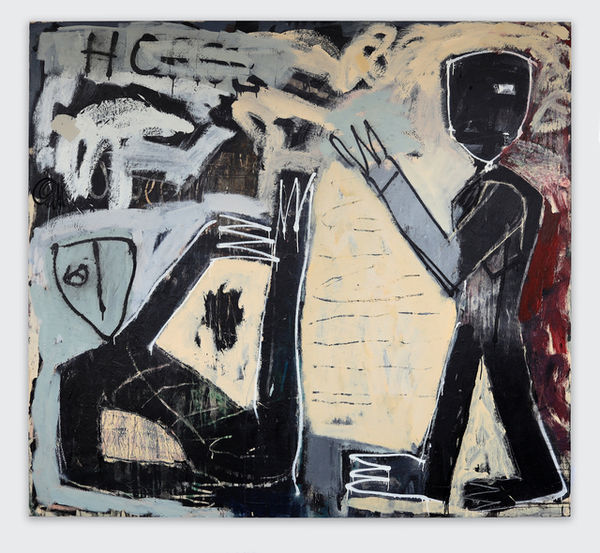 Bob Baxter Horse, 2021 Acrylic, spray paint and charcoal on canvas 200 x 220 cm