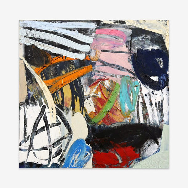 Xavier Baxter right way, 2025 Mixed media on canvas 61 x 61 cm