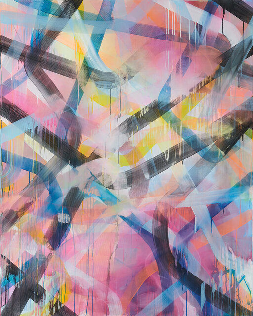 Tobias Lehner O.T. (Knotty I), 2022 Acrylic on canvas 200 x 160 cm