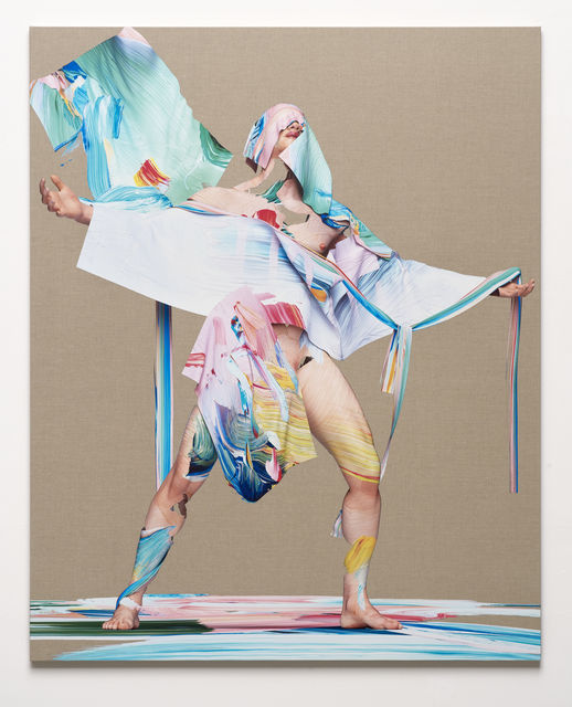 Matthew Stone Optimism Banner For the Sky, 2019 Digital print on linen 180 x 145 cm