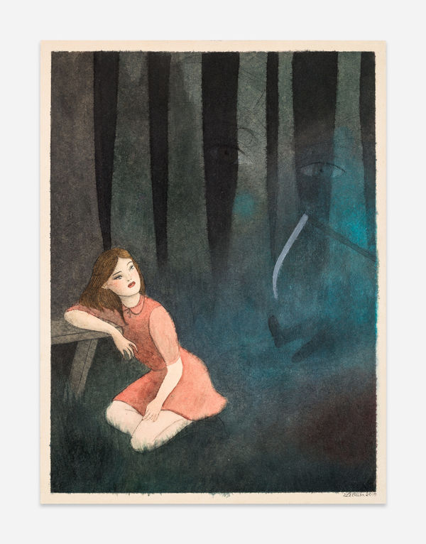 Corinne von Lebusa Der Anritzer, 2019 Mixed media on cardboard 40 x 30 cm