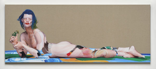 Matthew Stone You Are Delightful, 2019 Digital print on linen 100 x 250 cm