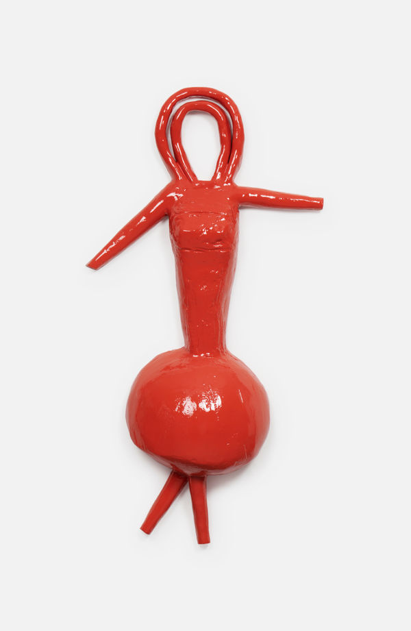 Rose Wylie Red Girl (no face), 2020 Painted aluminium 142 x 75 x 18 cm