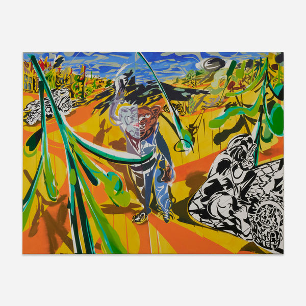 Max Hechinger Schöne Grüße, 2024 Oil and varnish on canvas 140 x 180 cm