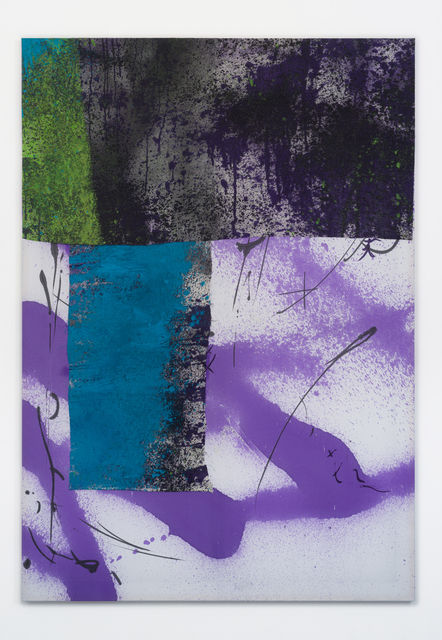 Ziggy Grudzinskas Ordinance, 2019 Acrylic and cotton on polyester 200 x 140 cm