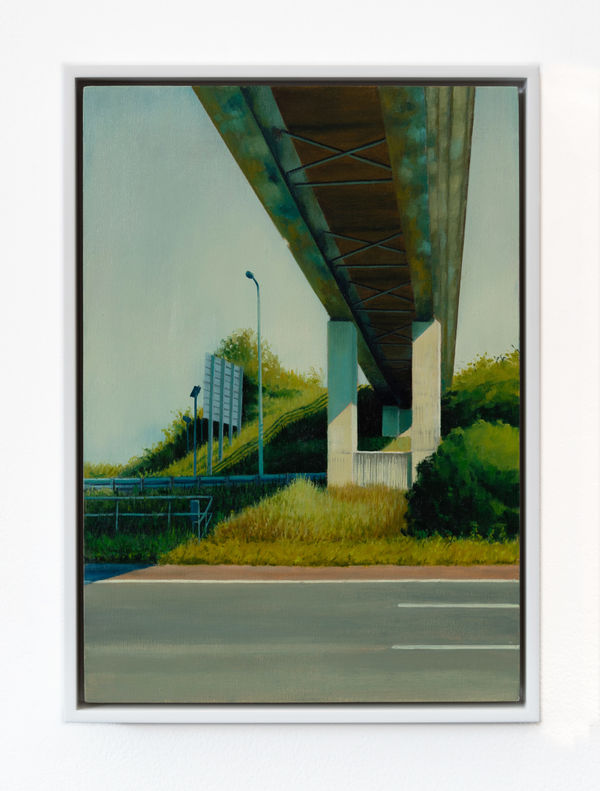 Jen Orpin Shadow Play, 2024 Oil on cradled panel 29.5 x 20.8 cm