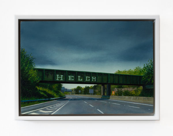 Jen Orpin Helch Bridge, 2023 Oil on cradled panel 14.7 x 21 cm