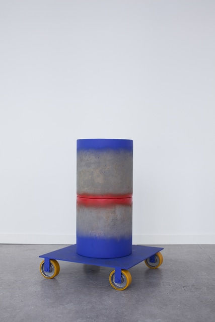 Camilla Løw Resistance, 2020 Concrete, spray paint, steel and weels 71 x 50 x 50 cm