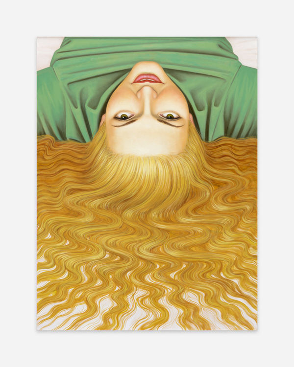 Falk Gernegroß Sunny Side Up, 2023 Mixed media on wood 80 x 60 cm