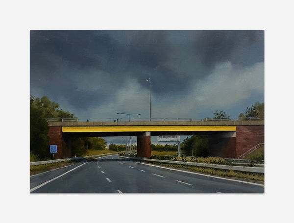 JEN ORPIN Yellow Bridge, 2023 Oil on cradled panel 15 x 21 cm