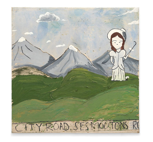 Rose Wylie City Road, 1999 Oil on canvas 183 x 183 cm
