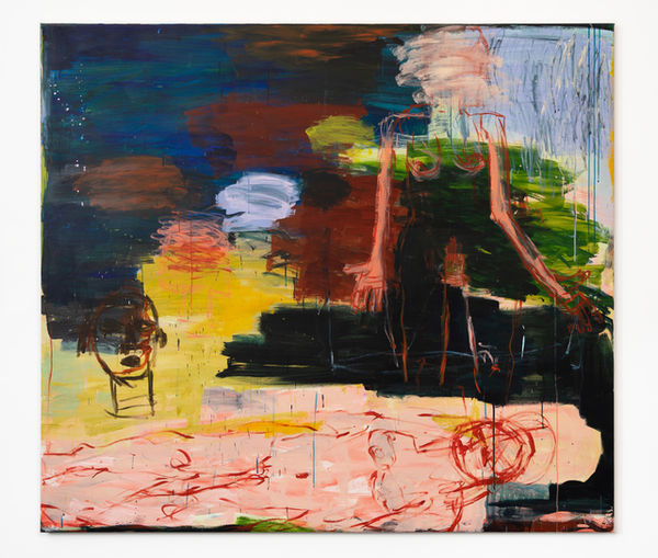 Kim Booker Two Figures , 2022 Acrylic on canvas 160 x 180 cm