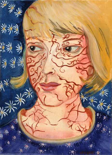 Rosa Loy Weiße Flucht, 2012 Casein on canvas 33 x 24 cm