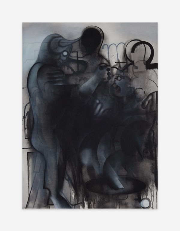 Sebastian Gögel Unbedingt, 2024 Oil on canvas 180 x 110 cm