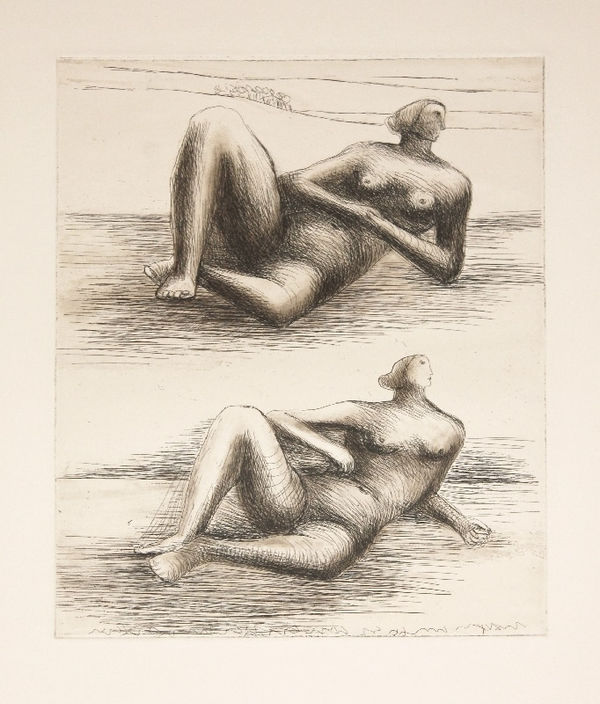 Henry Moore, Two reclining figures (3)