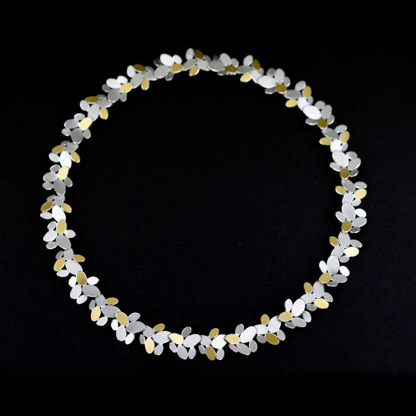 Misun Won, Mixed oval flower chain necklace, 2023