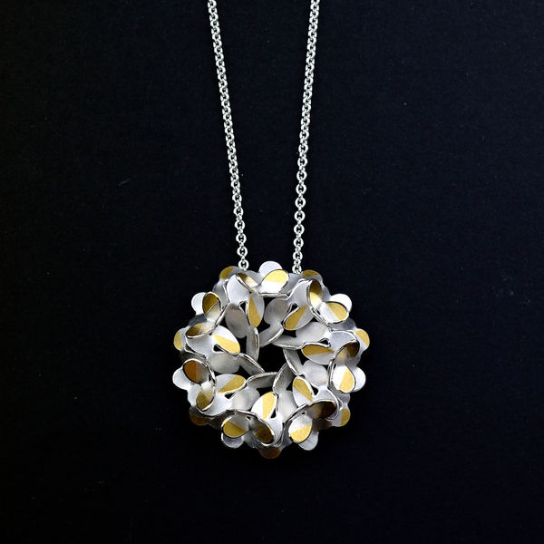 Misun Won, Circular Oval Flower Pendant, 2023