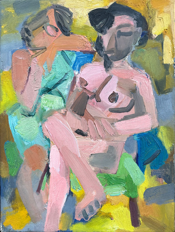 Peter de francia, Two seated figures, 1968