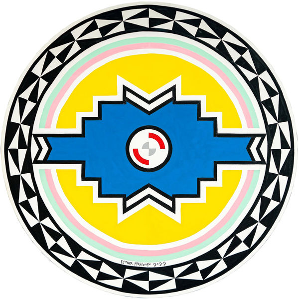 Dr. Esther Mahlangu, Ndebele Abstract, 2021
