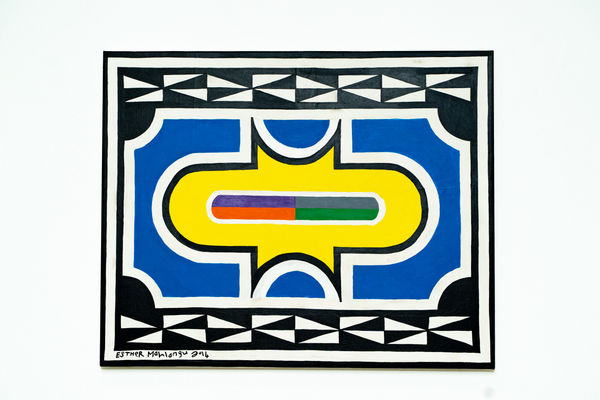 Dr. Esther Mahlangu, Ndebele Abstract, 2014