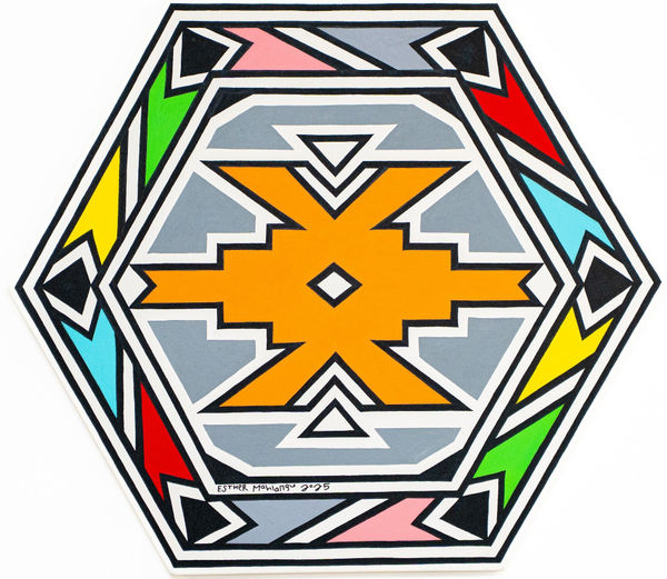 Dr. Esther Mahlangu, Ndebele Abstract, 2025