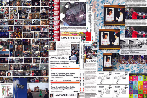 Kahlil Robert Irving, Internet Data Collage (Focused eye), 2018