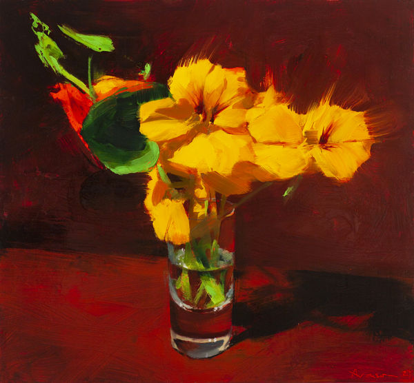 Ben Aronson, Yellow Nasturtiums, 2021