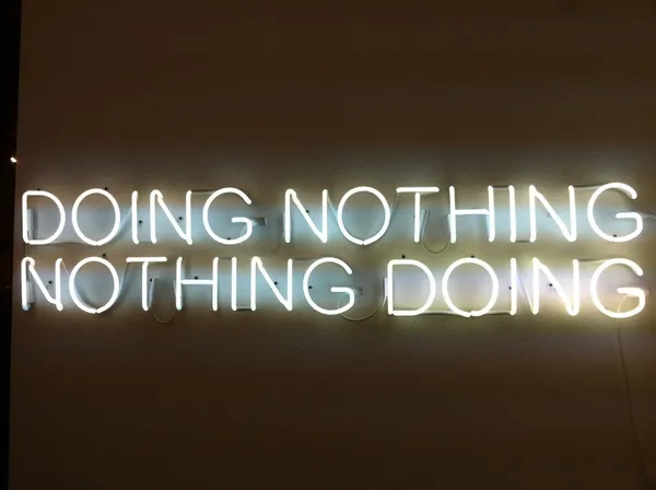 Tim Etchells, Doing Nothing / Nothing Doing, 2012