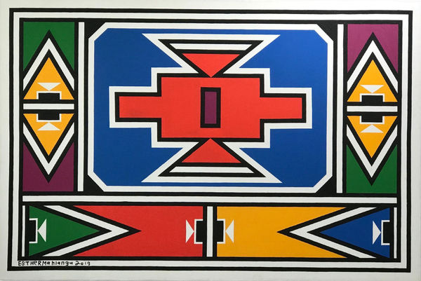 Dr. Esther Mahlangu, Untitled, 2019