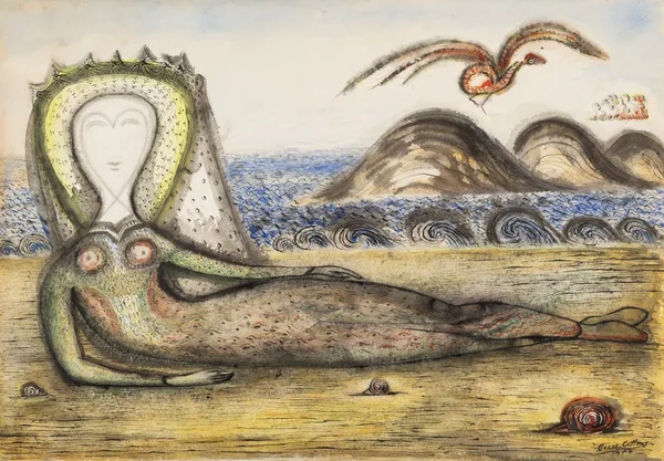 Cecil Collins - A Being of the Sea, 1945